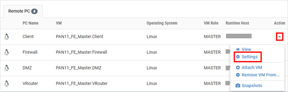 Remote PC Settings